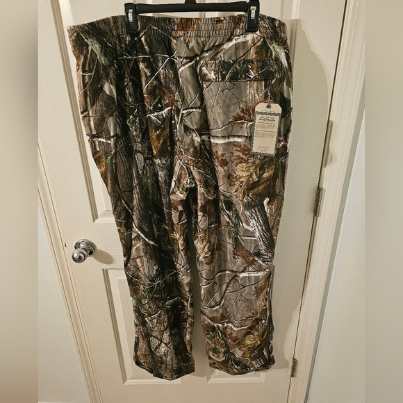 Russell Outdoors NWT Pants Mens Realtree AP Hunting Camo Deer Side Zip Size 2XL - Picture 2 of 6